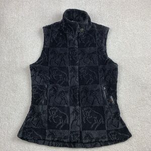 Kerrits Vest Women On Course Horse Full Zip Equestrian Fleece USA Size Small